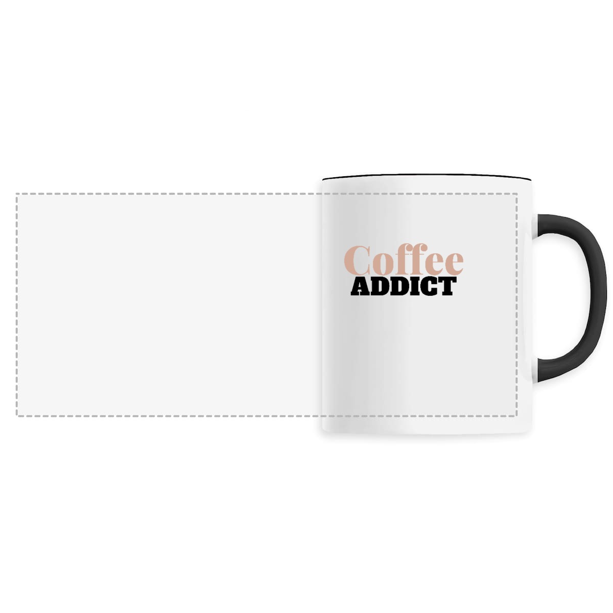 Image back Mug céramique - Coffee addict- Céramique