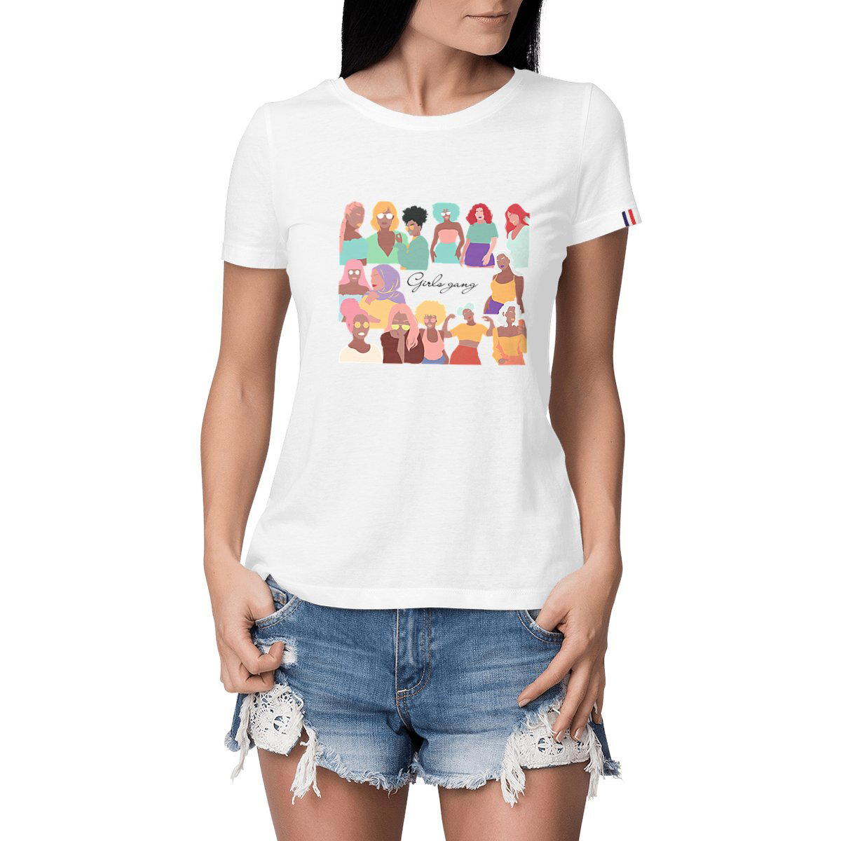 Image front Gang de filles (girls gang) - T-shirt Femme 100% Coton Bio