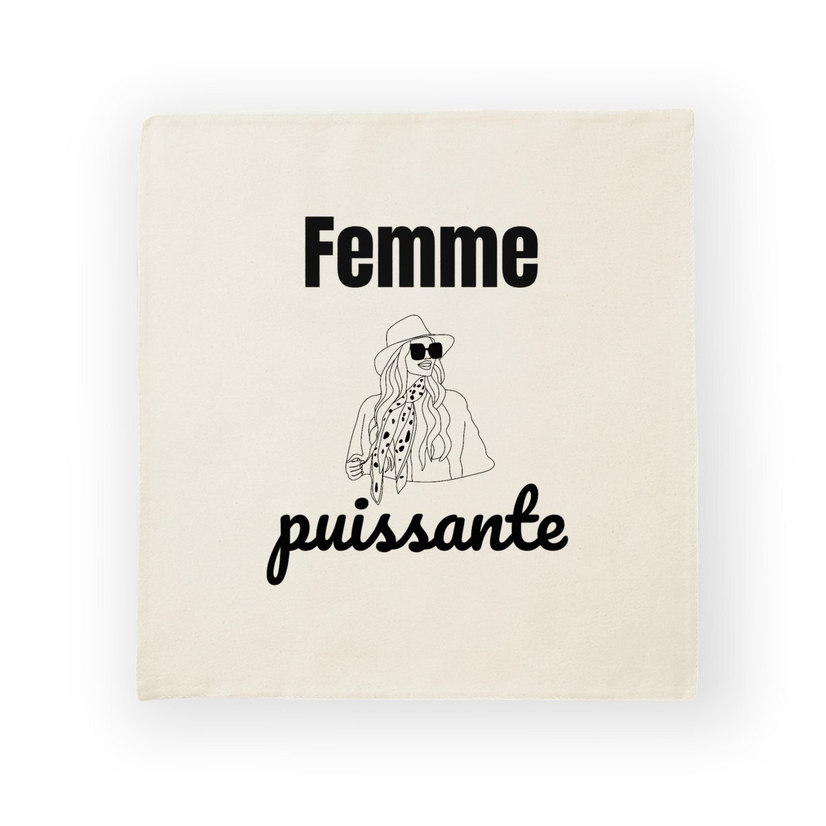 Image back Housse de coussin de qualité supérieure- Femme puissante