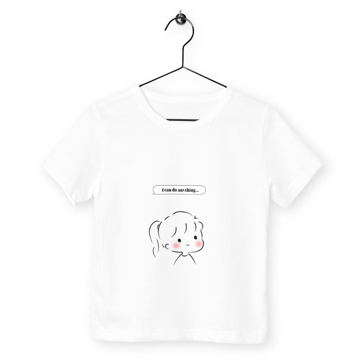 Image back T-shirt Enfant - I can do anything - 100% coton biologique 