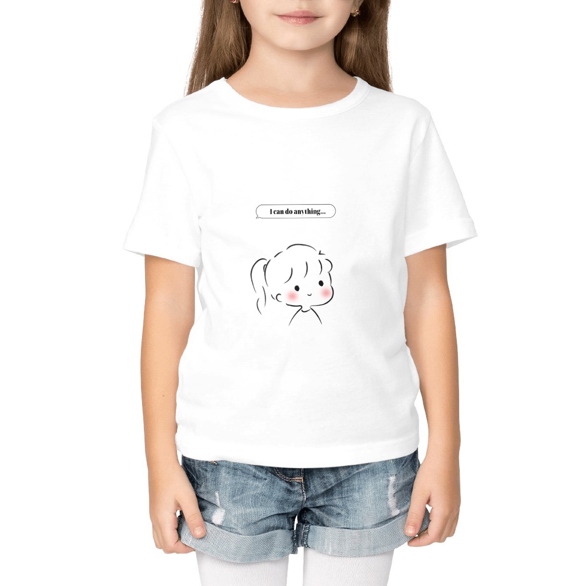 Image front T-shirt Enfant - I can do anything - 100% coton biologique 
