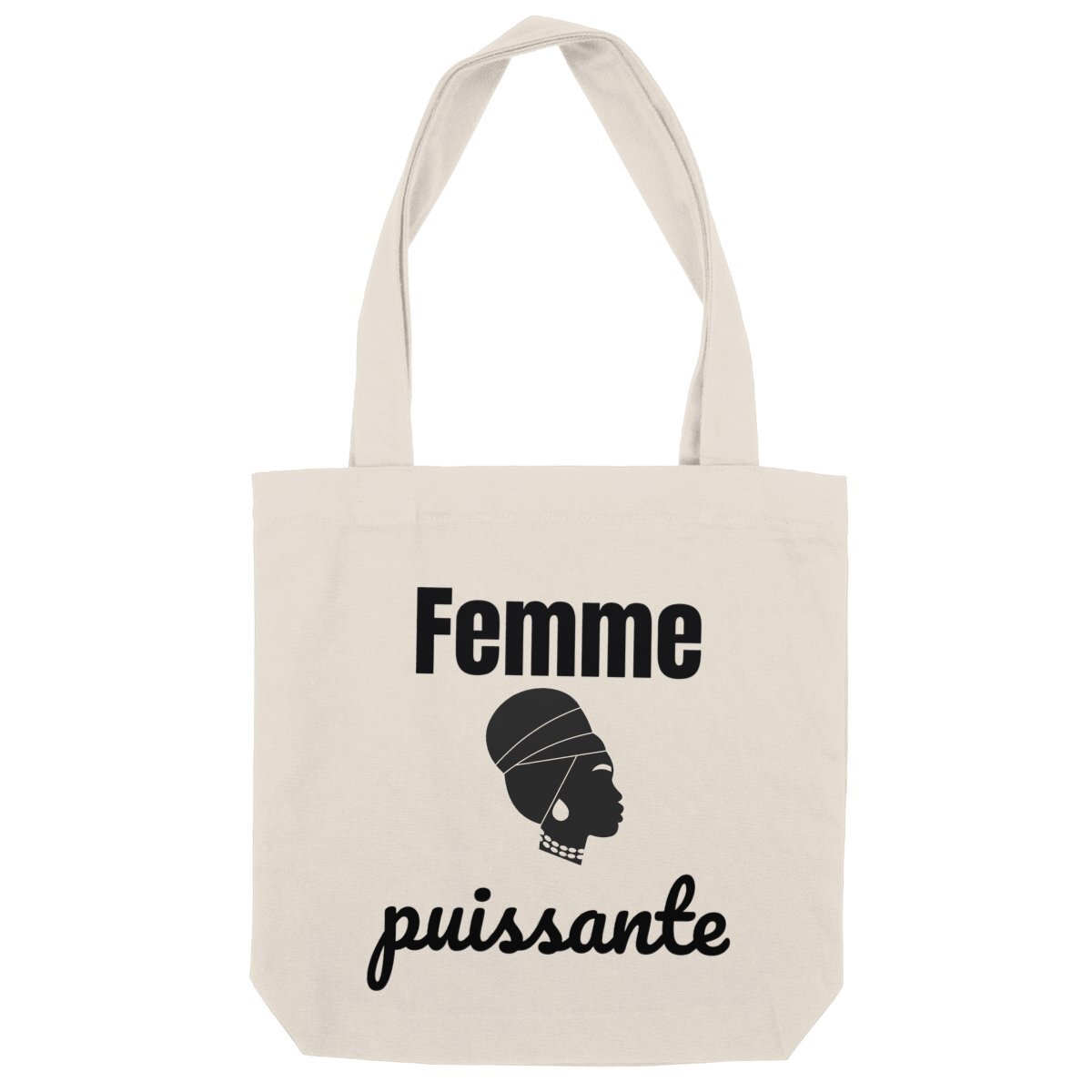 Image back Totebag épais - Femme puissante - 80 coton recyclé 