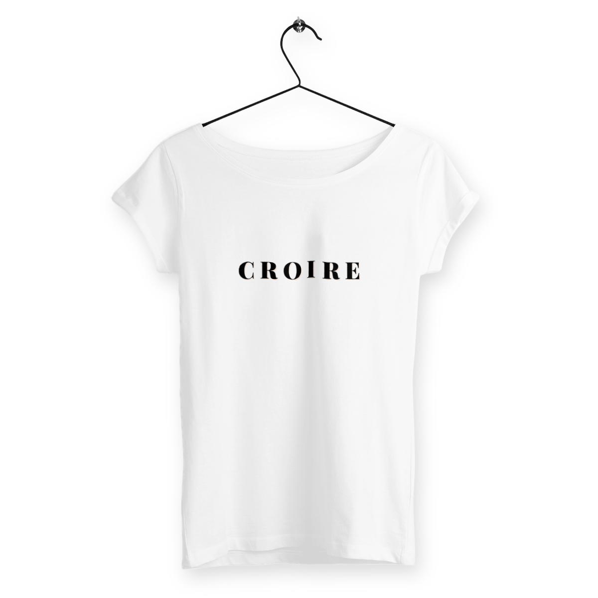 Image back T-shirt Femme - Croire - 100% coton peigné organique 