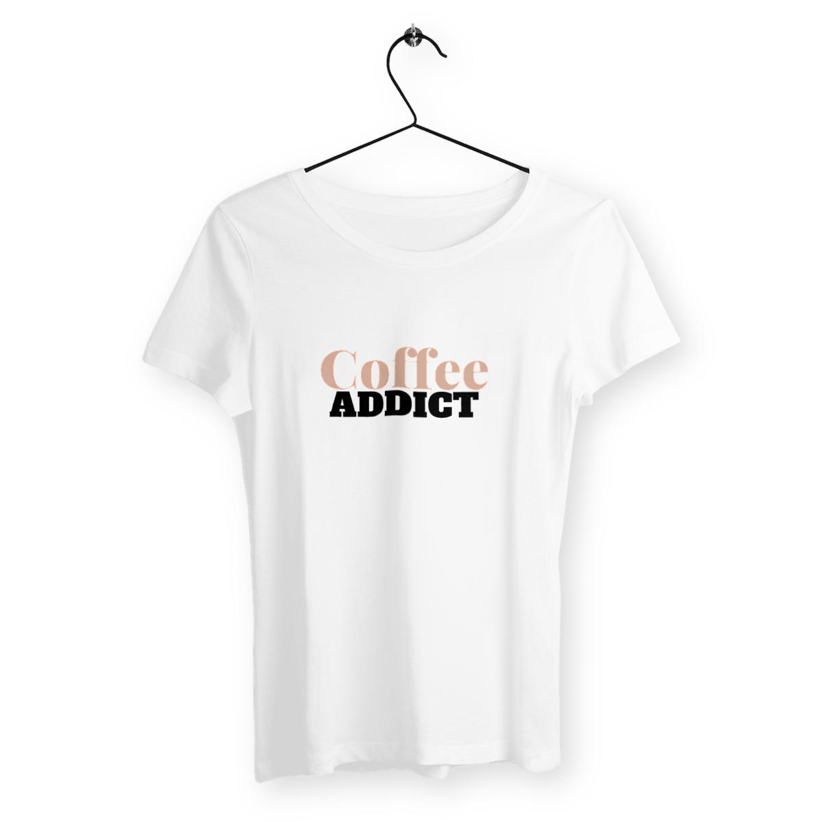 Image back T-shirt Femme - Coffee addict