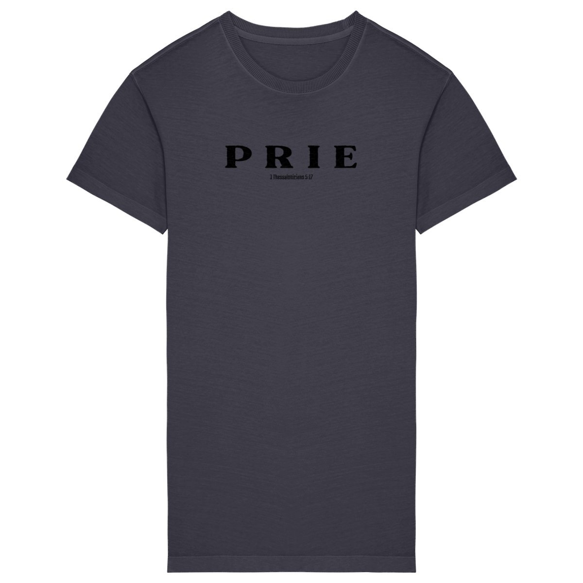 Image back Robe T-shirt Femme Premium Plus - Prie - 100% coton peigné biologique