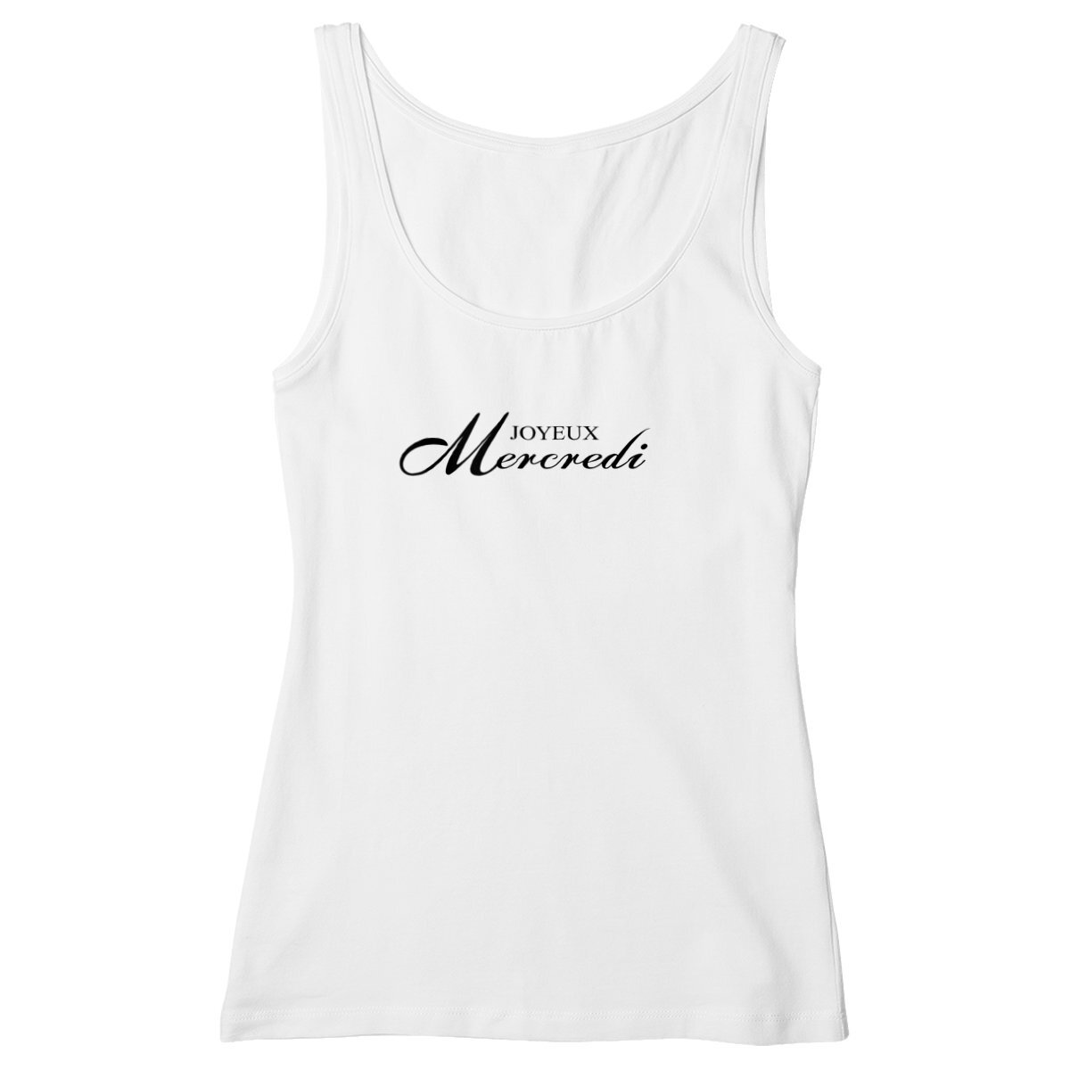 Image back Débardeur Femme - Joyeux mercredi - - 100% coton biologique peigné 