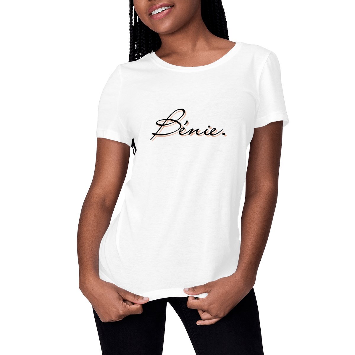 Image front T-shirt Femme - Bénie -  100% coton en conversion biologique