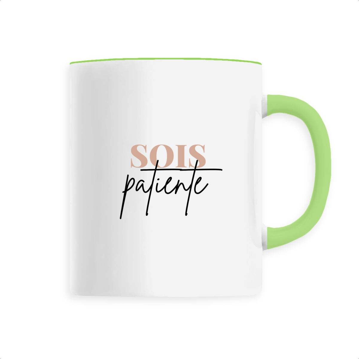 Image back Mug céramique - Sois patiente - Céramique