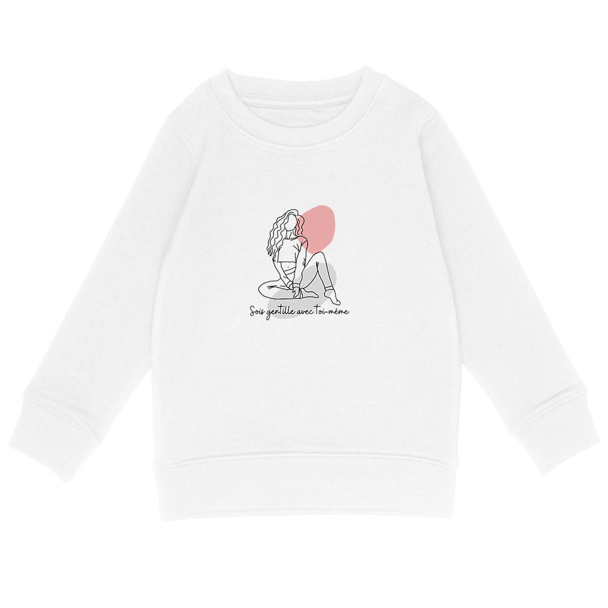 Image front T-shirt Enfant - Sois gentille avec toi-même - Coton biologique