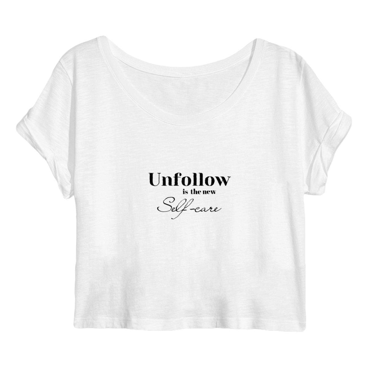 Image back Crop top Femme Premium Plus - Unfollow - 100% coton biologique 