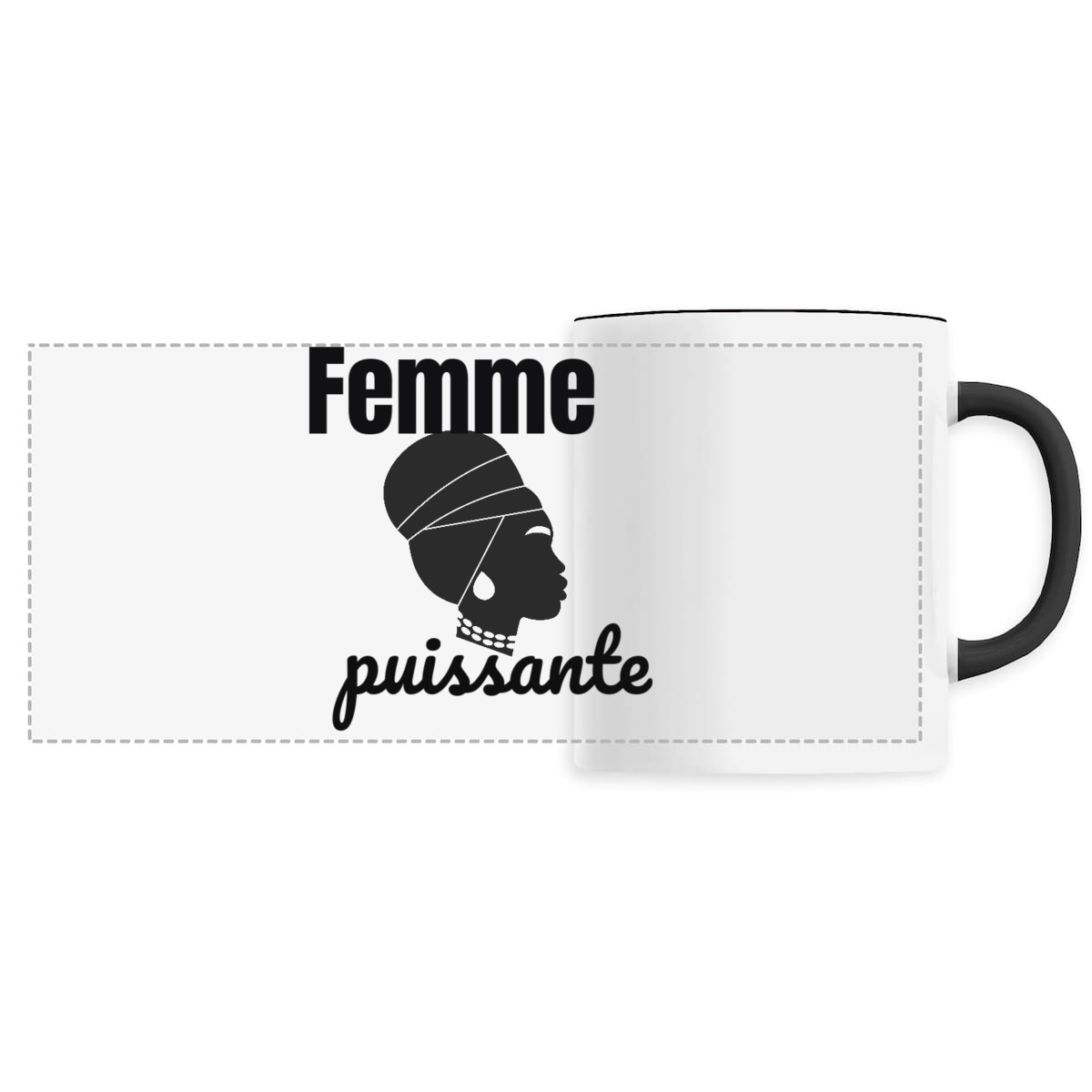 Image back Mug céramique - Femme puissante - Céramique