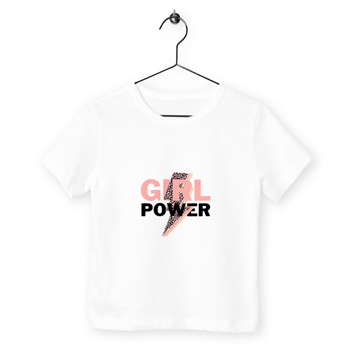 Image back T-shirt Enfant - Girl power - 100% coton biologique 