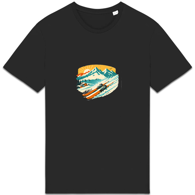 t-shirt 100% Coton Bio Ski - Image