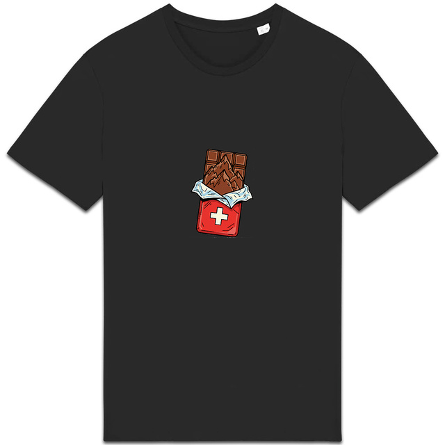 t-shirt 100% Coton Bio Chocolat Suisse - Image