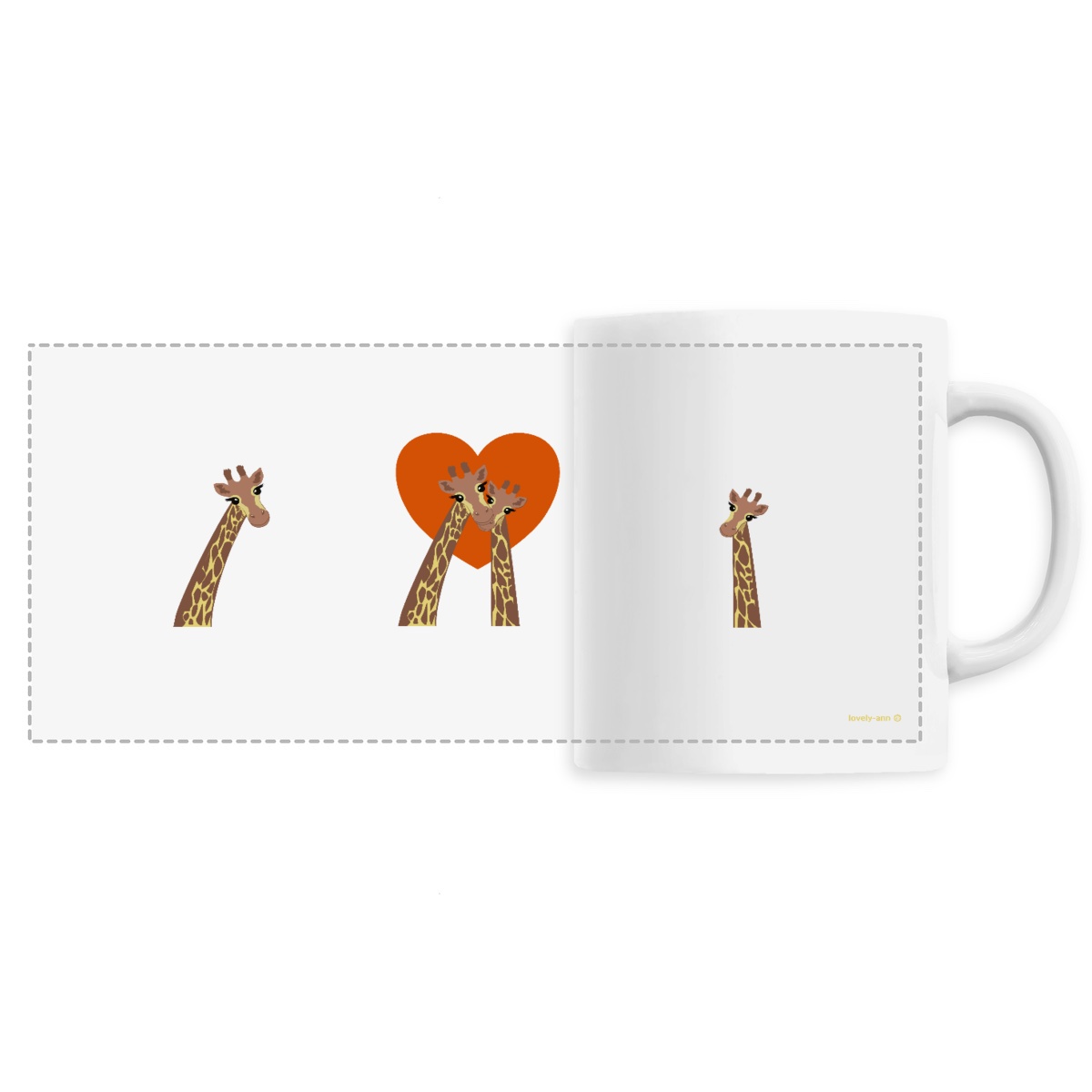 Image front Loving Each Other on a Ceramic Mug