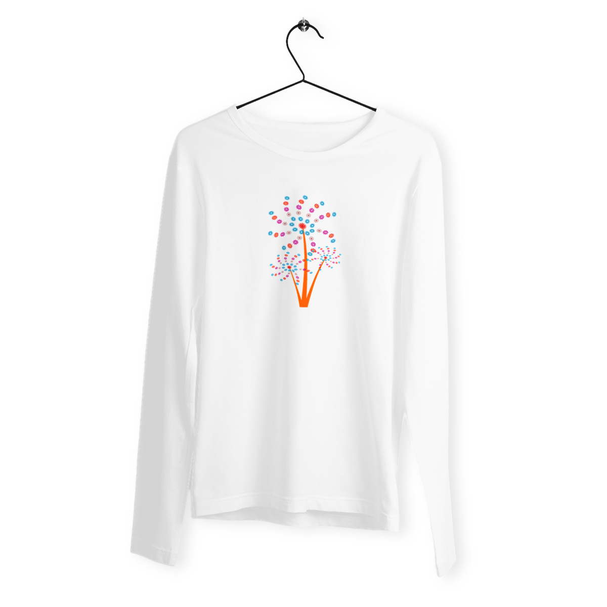 Image front Bouquet of Flowers on a Women#s Long Sleeve T-Shirt