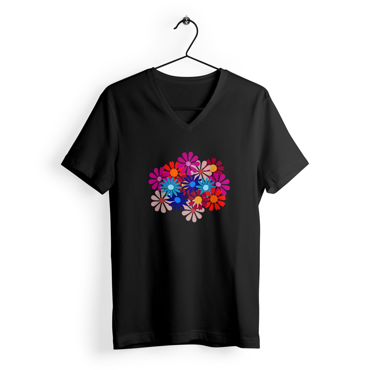 Flower Women's V-Neck T-Shirt