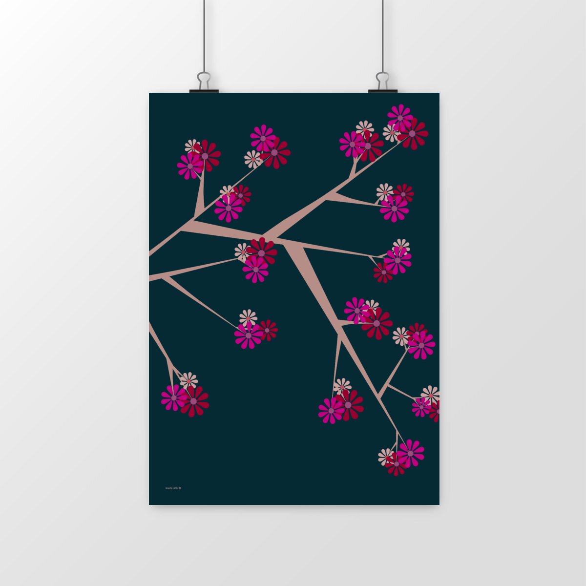 Image front Blossoms Are Always Só Beautiful print on a Poster