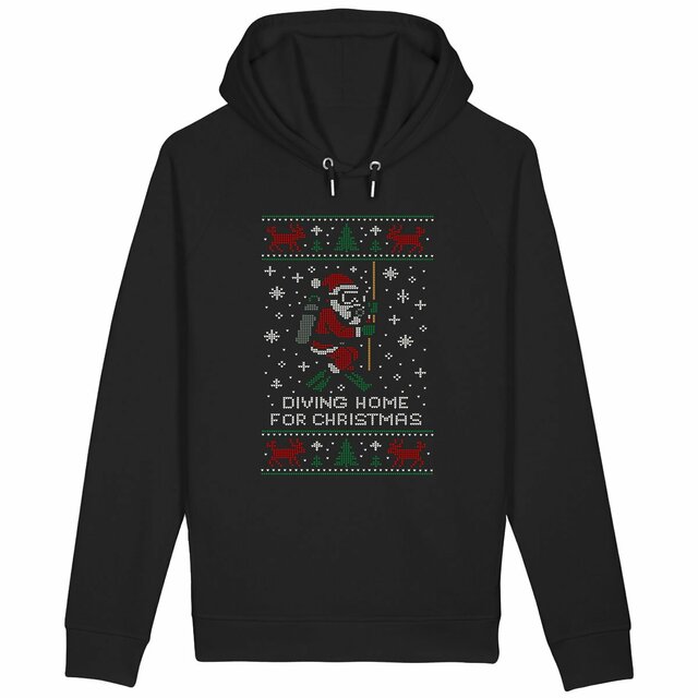 Image back Ugly Christmas Sweater Scuba Diving