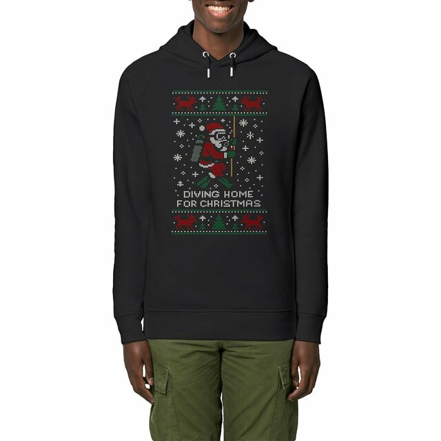Image front Ugly Christmas Sweater Scuba Diving