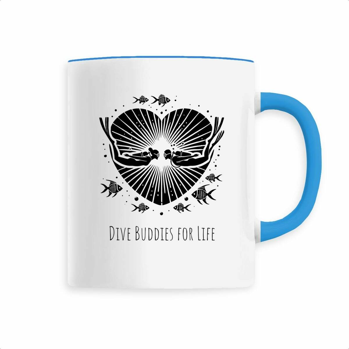 Image back Ceramic mug - Dive Buddies for Life Design