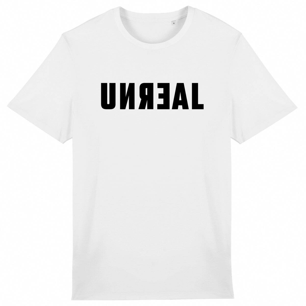 Image du produit UNREAL | Minimalist Inverted Text T-Shirt | Bold Statement Tee | Edgy Aesthetic Streetwear