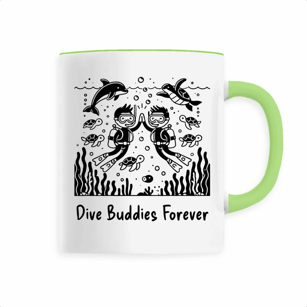 Image front Ceramic mug - Dive Buddies Forever Design