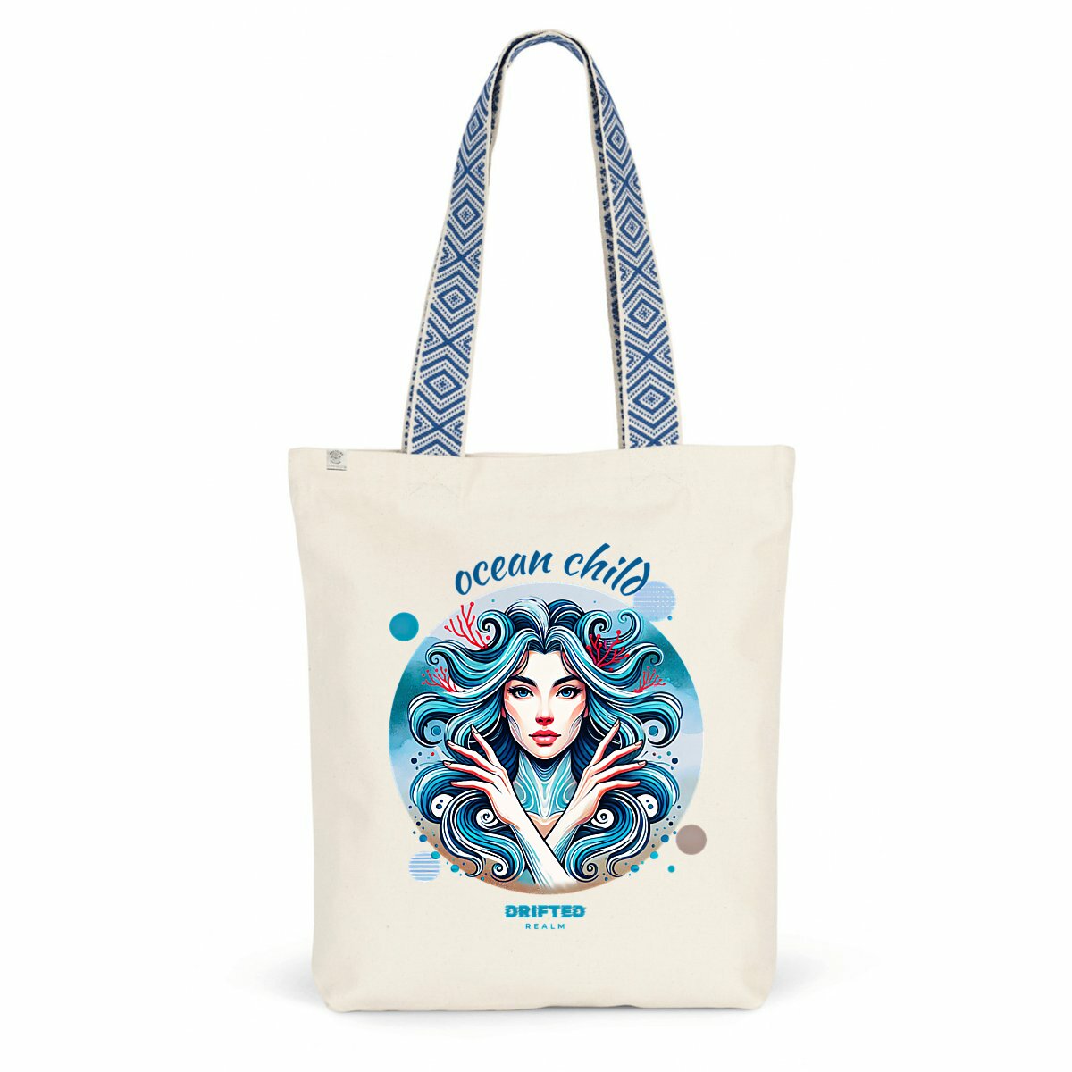 Image back Ocean Child Tote Bag - Mermaid Aesthetic, Beach Lover Gift, Ocean-Themed Bag