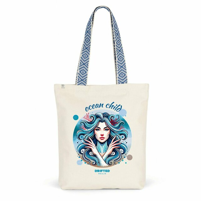 Image back Ocean Child Tote Bag - Mermaid Aesthetic, Beach Lover Gift, Ocean-Themed Bag