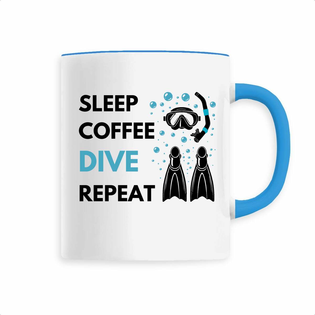 Image back Sleep Coffee Dive Repeat Mug – Scuba Diving Gift for Divers, Ocean Lovers, and Adventure S