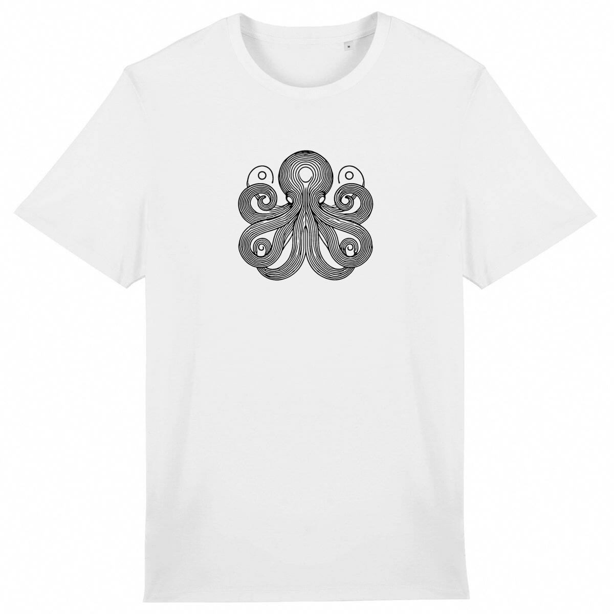 Image front Octopus - Line Art Black