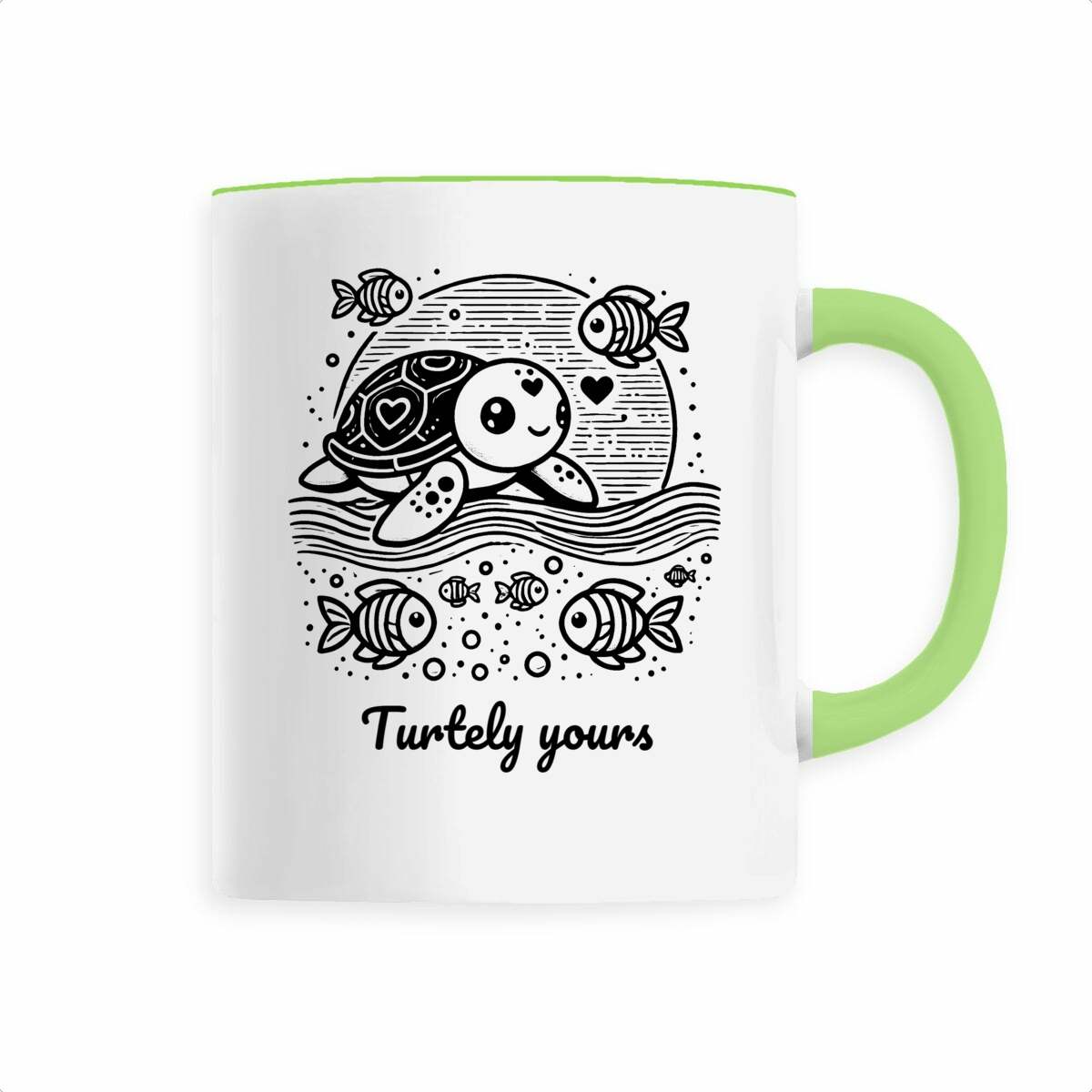 Image front Ceramic mug - Turtely Yours, cute turtle design