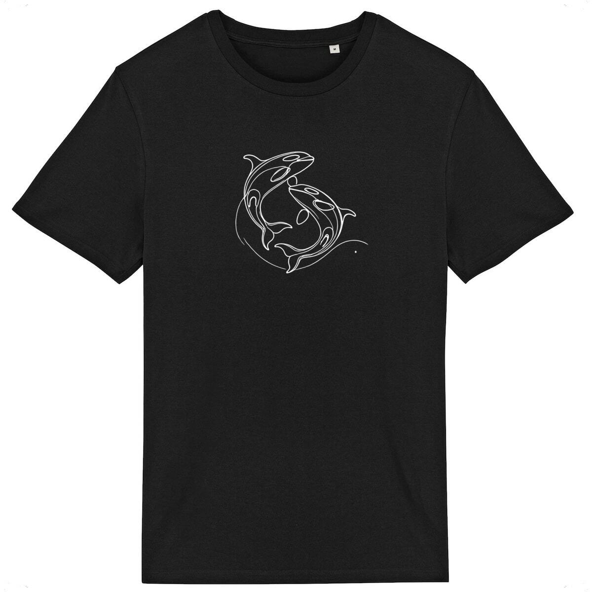 Image front Orcas - Line Art White