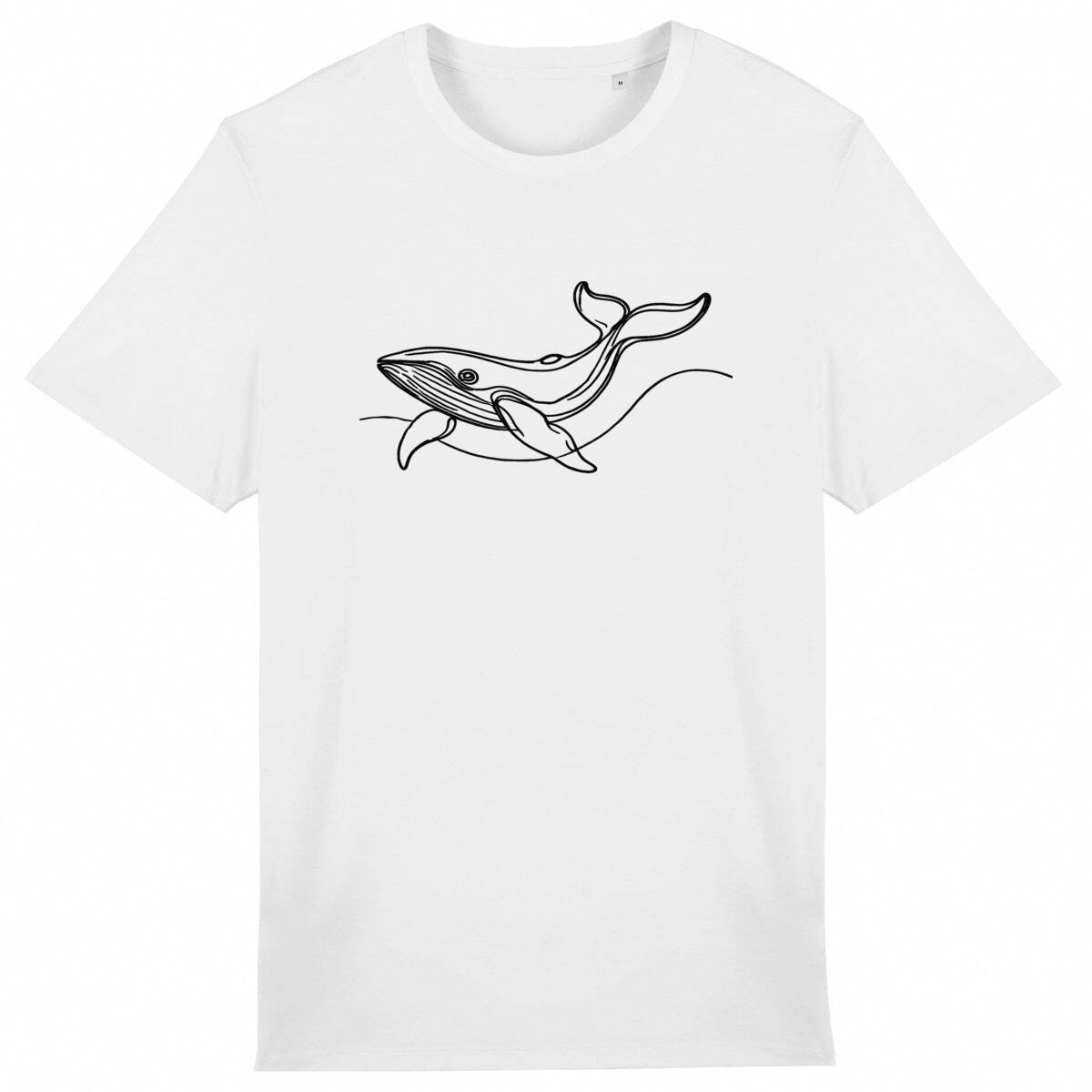 Image front Whale - Line Art Black