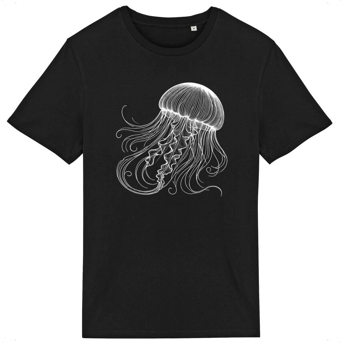 Image front Jellyfish - Line Art White