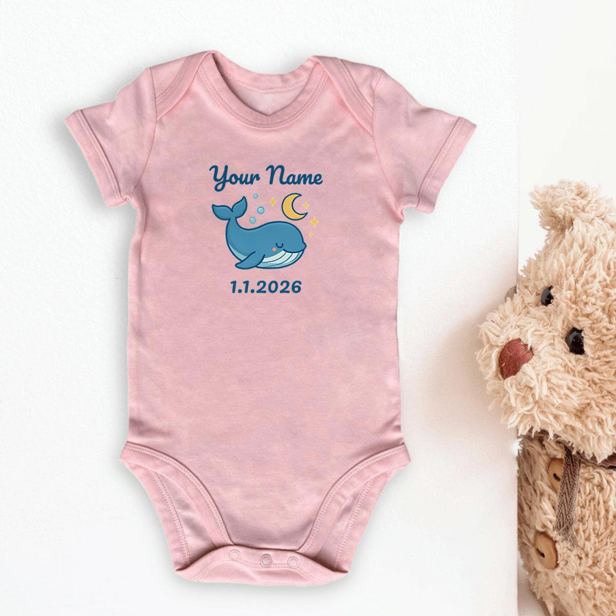 Image front Baby Bodysuit - Born to be an Ocean Soul