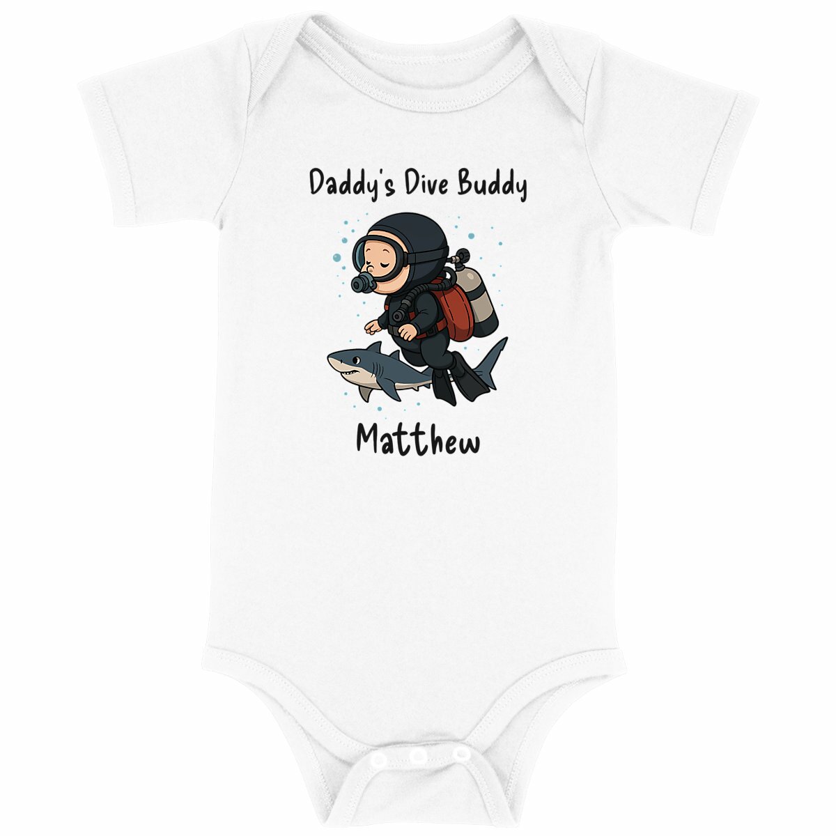 Image back Daddy's Dive Buddy Baby Onesie