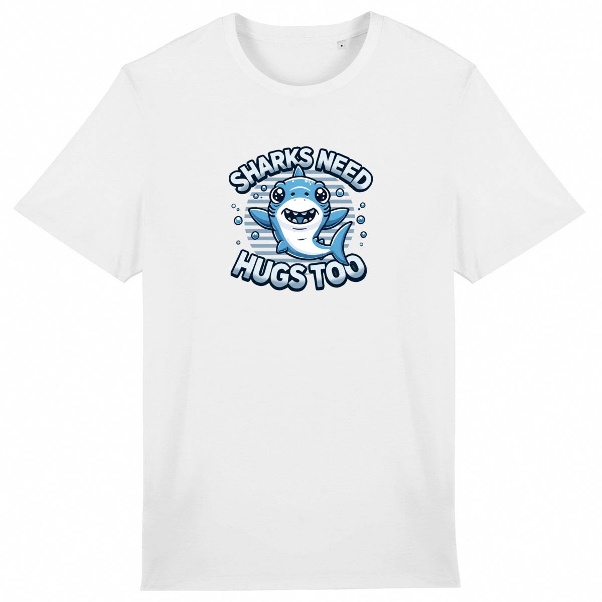 Image front Sharks Need Hugs Too - Lightweight unisex t-shirt