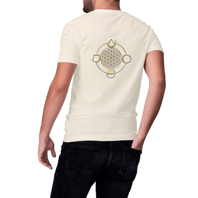 Image front T-shirt bioénergétique Unisexe - Symbole quantique de SÉRÉNITÉ