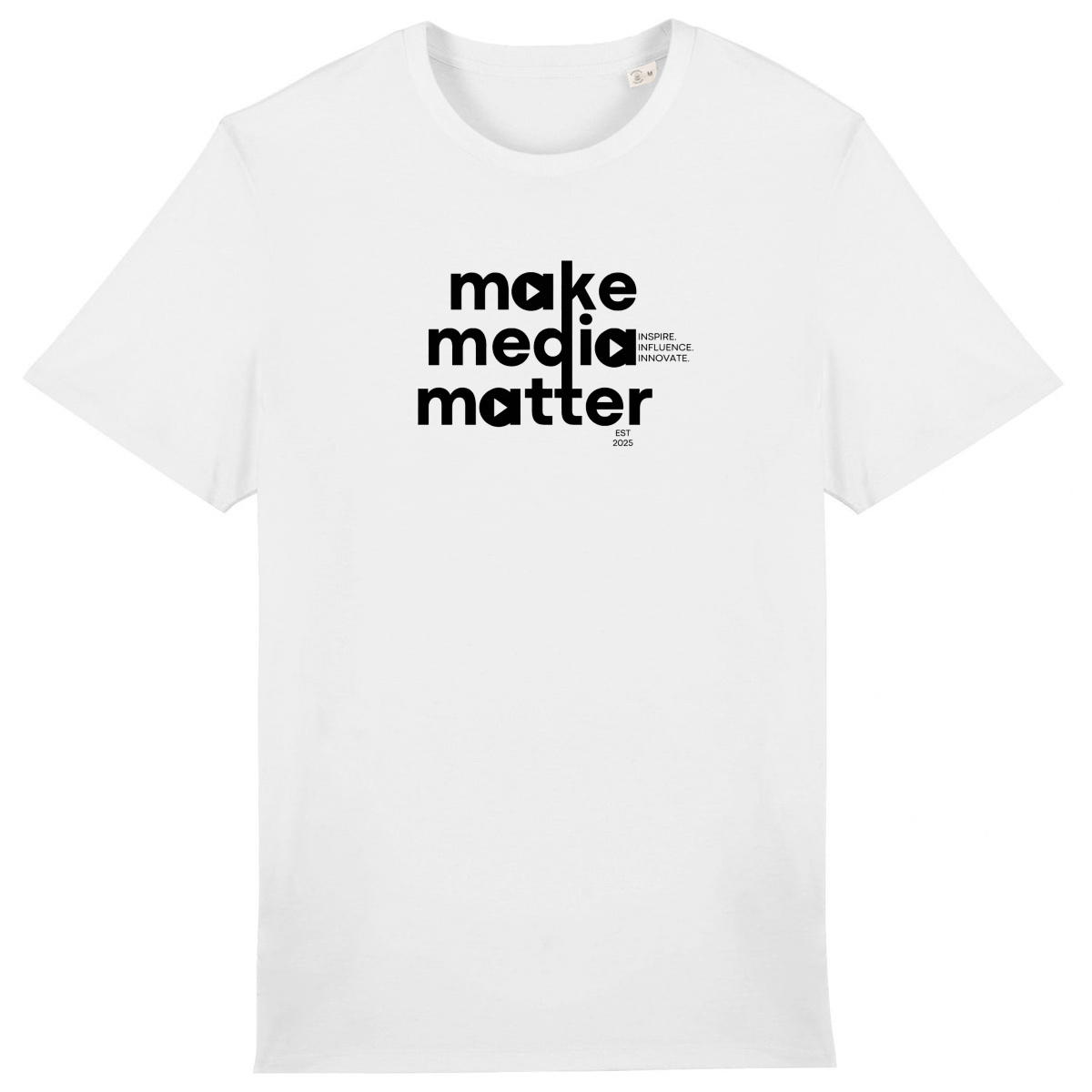 Make Media Matter Black Letter Tee - Image