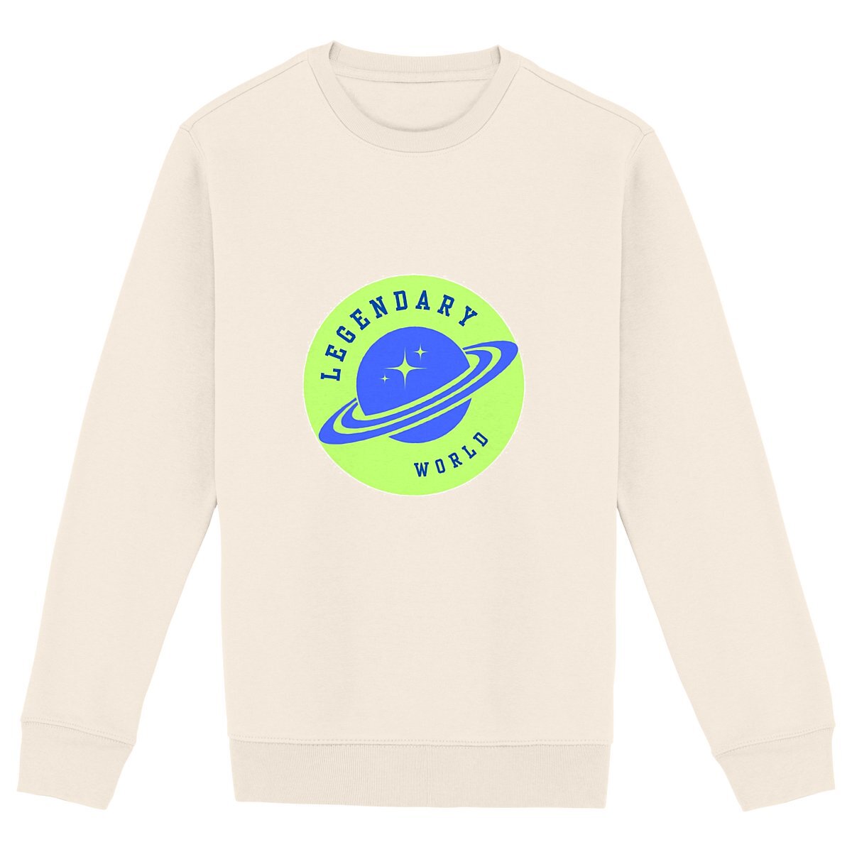 Image back Legendary world Green and blue saturn Unisex sweat-shirt