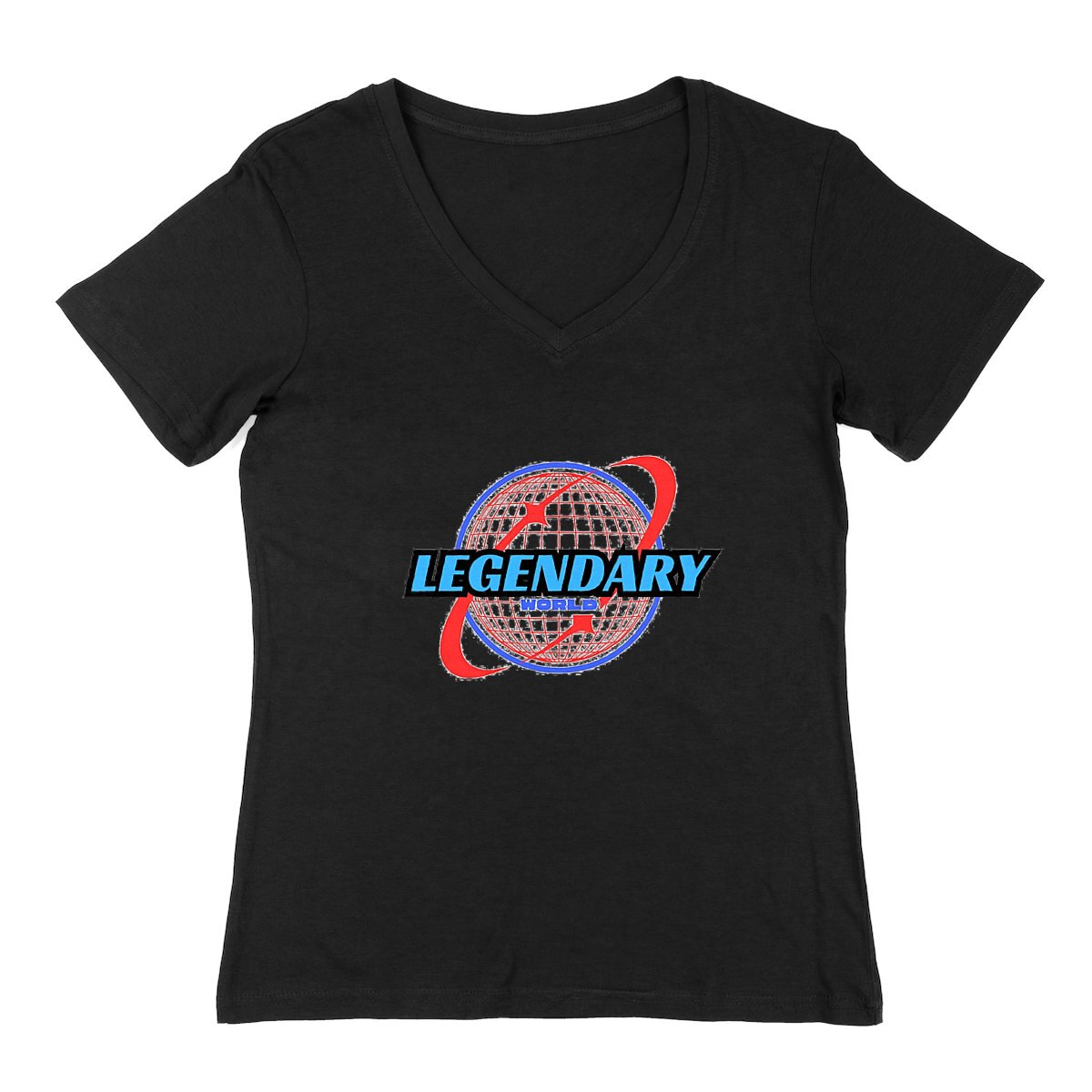 Image back Legendary World Women's v-neck T shirt 