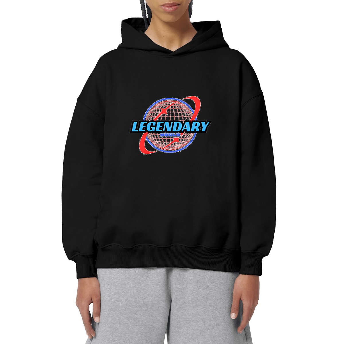 Image front Legendary World Unisex oversized Hoodie 