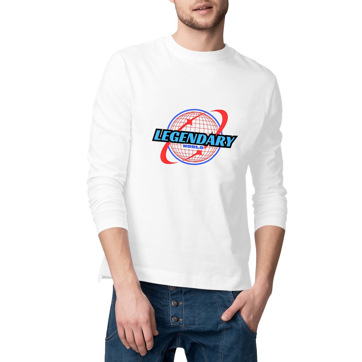 Image front Legendary world Men's Long sleeve shirt