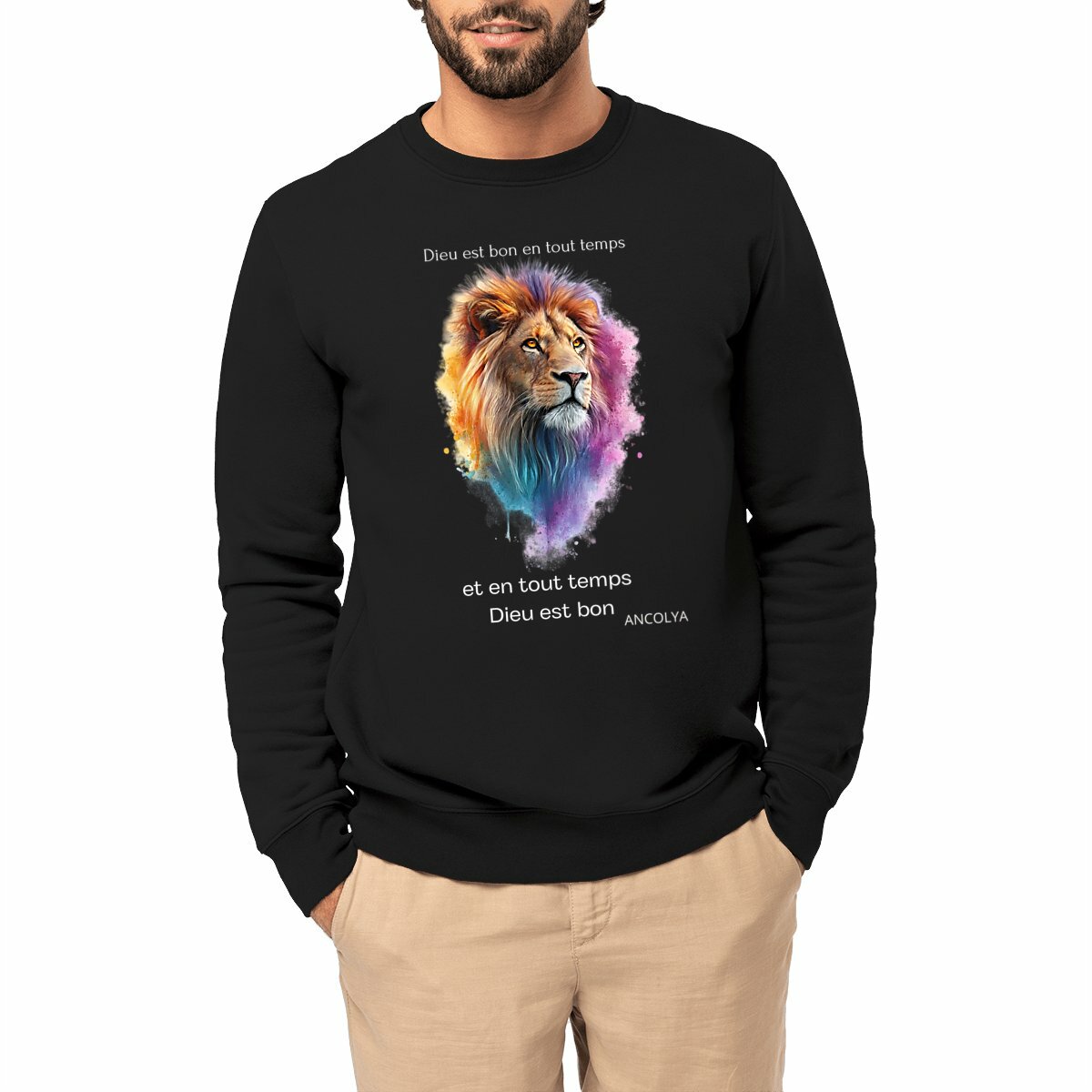 Image front SWEATSHIRT DIEU EST BON 