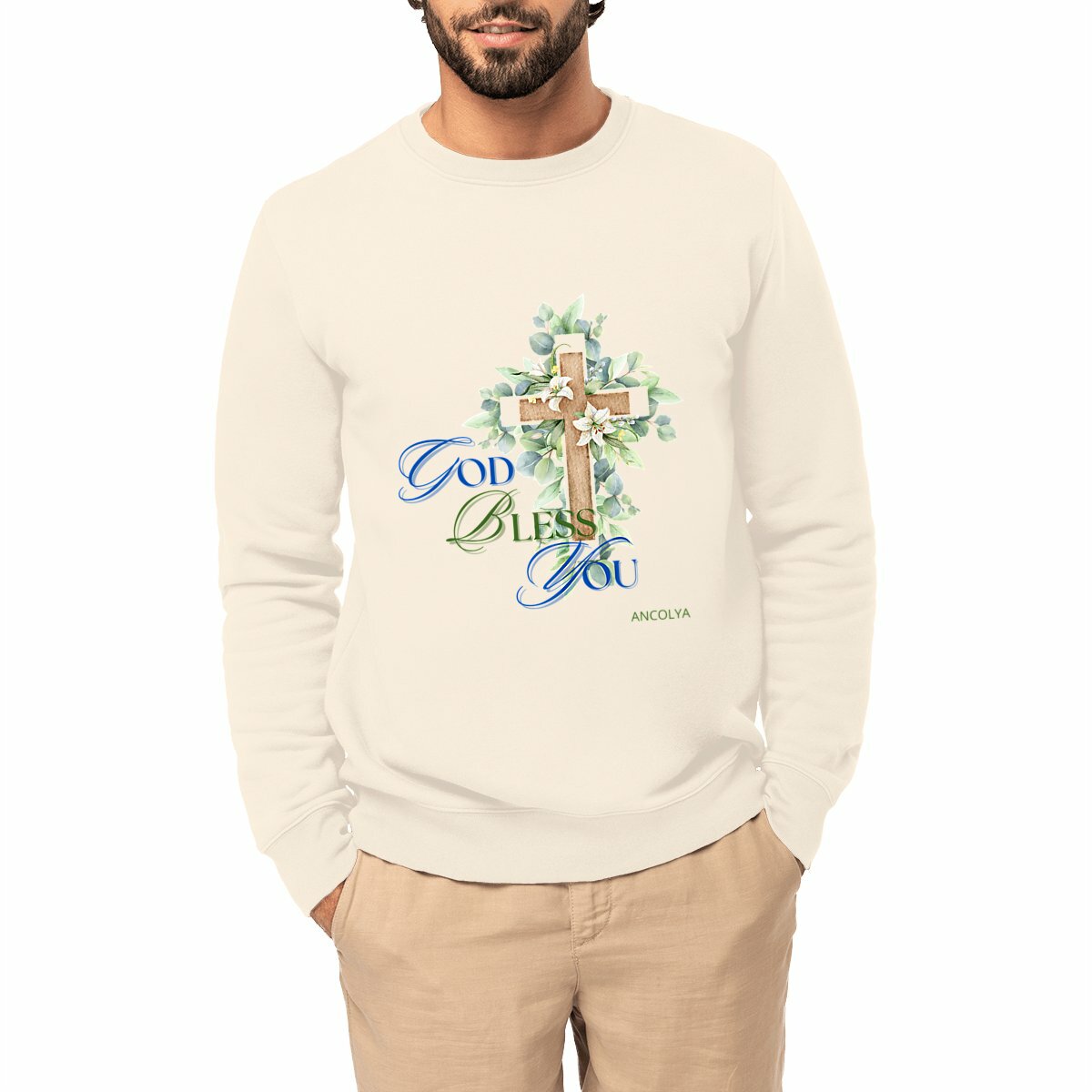 Image front SWEAT GOD BLESS YOU - UNISEXE - ♥️ (coup de coeur)