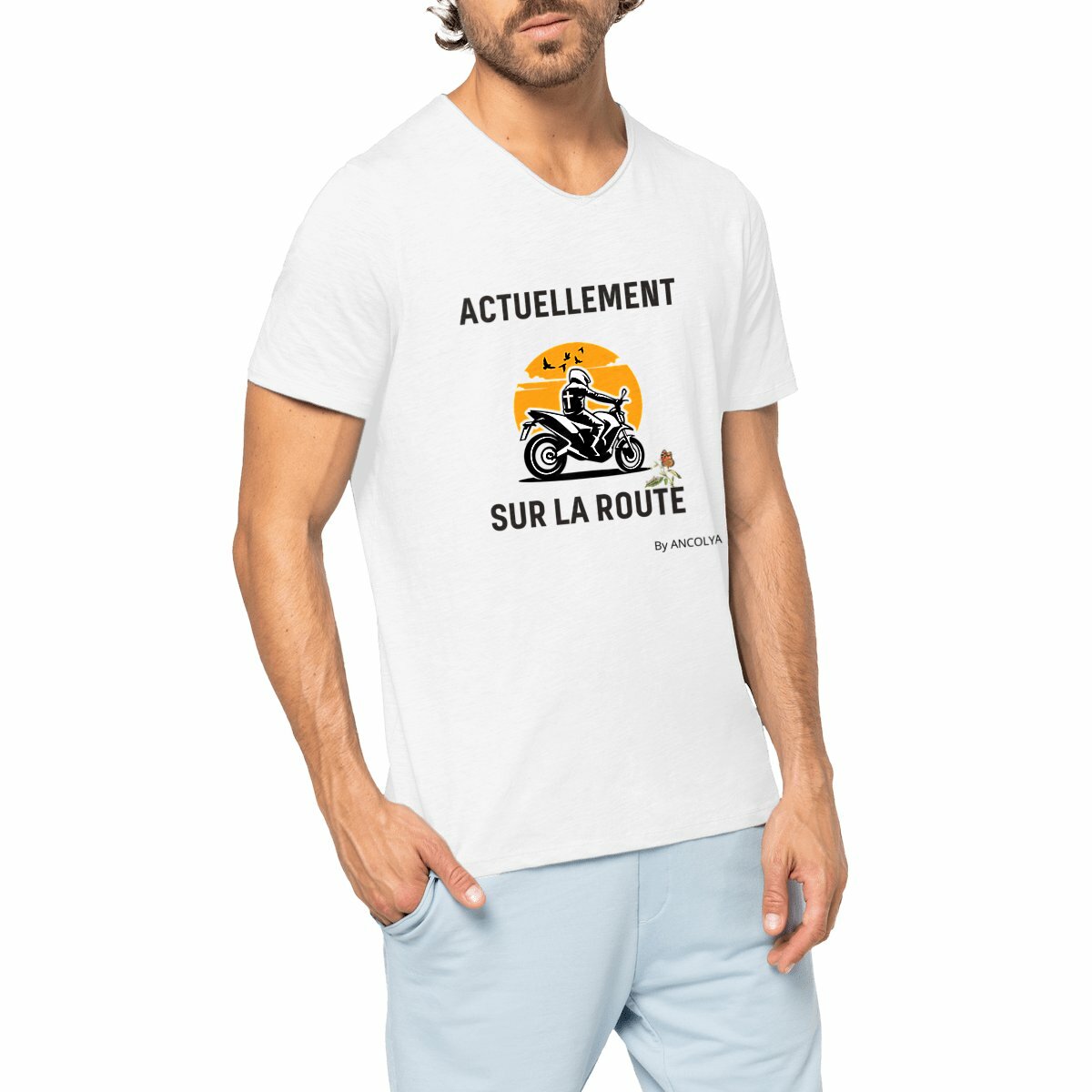 Image front T-SHIRT SUR LA ROUTE - UNISEXE - ♥️ (coup de coeur)