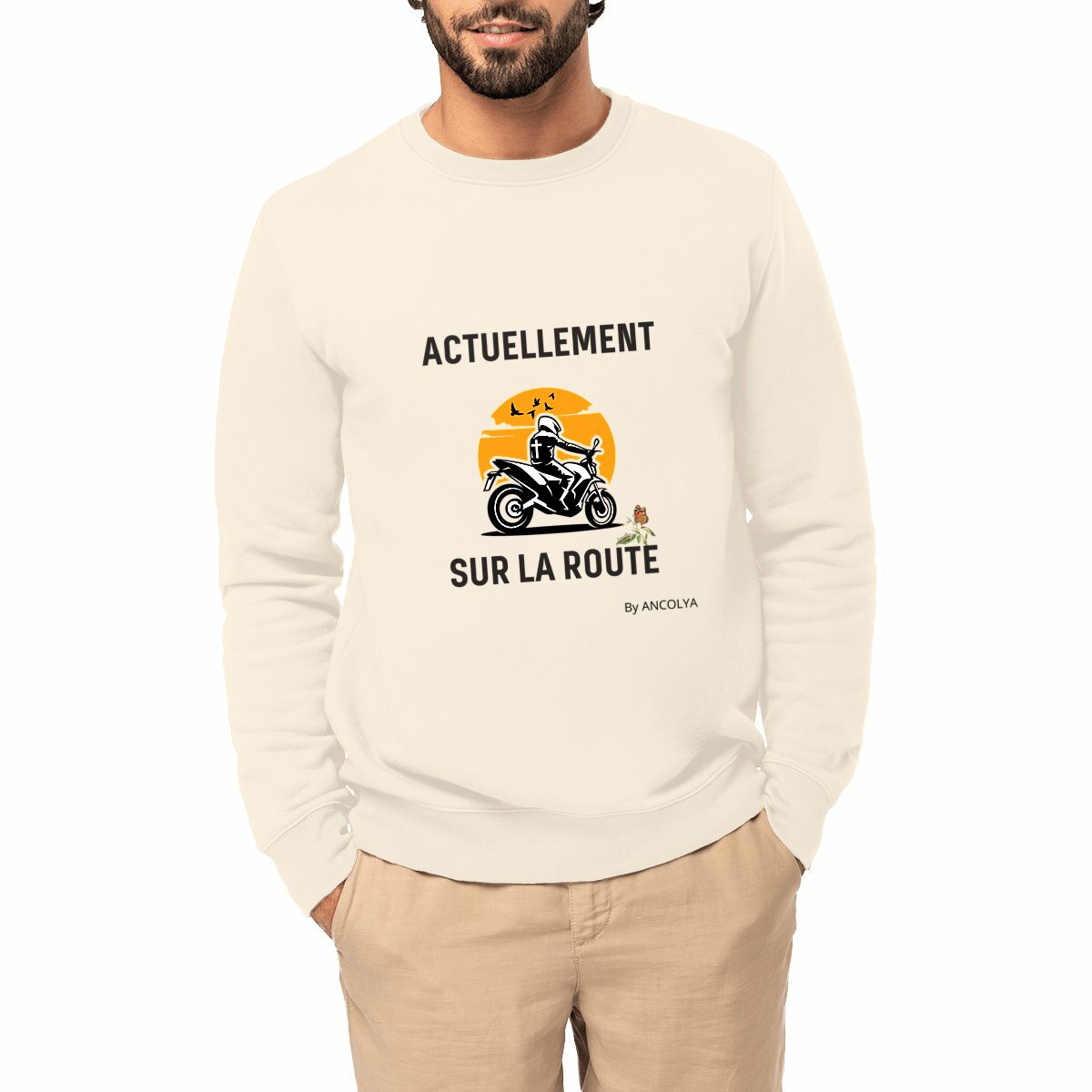 Image front SWEATSHIRT SUR LA ROUTE - UNISEXE