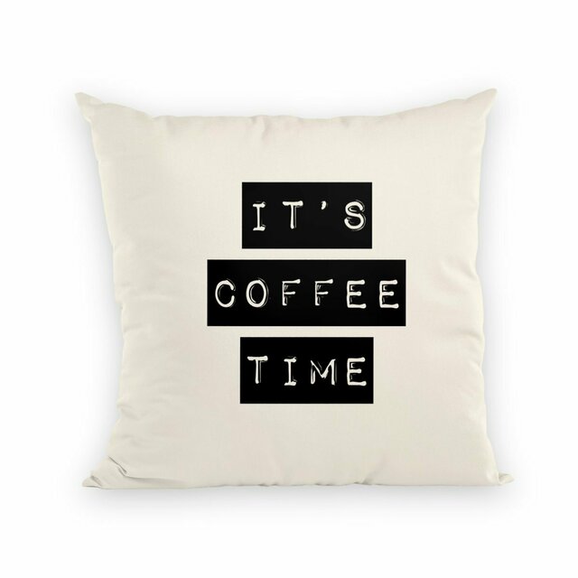 Its Coffee Time Throw Pillow - Image