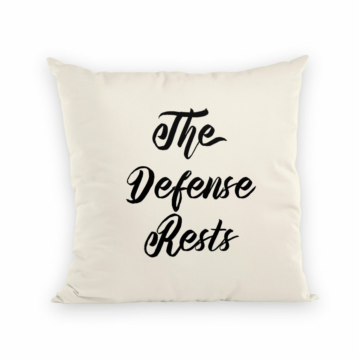 The Defense Rests Throw Pillow - Image